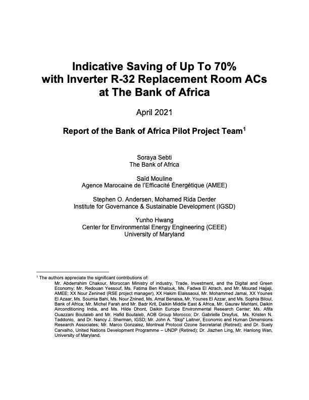 Morocco BMCE Bank of Africa RAC Pilot-Final 6 April 2021